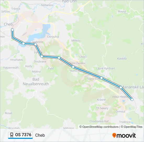 OS 7376 Train Line Map