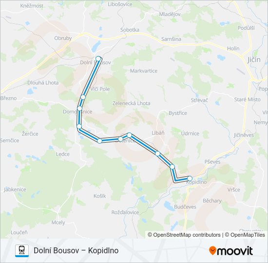 Поезд OS 25571: карта маршрута
