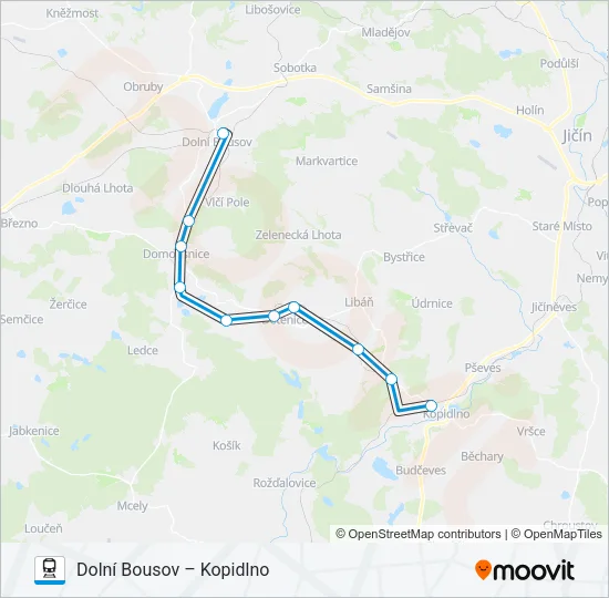 Поезд OS 25573: карта маршрута