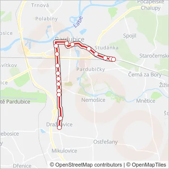 1 Trolleybus Line Map