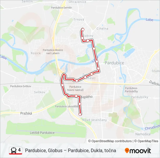 4 Trolleybus Line Map