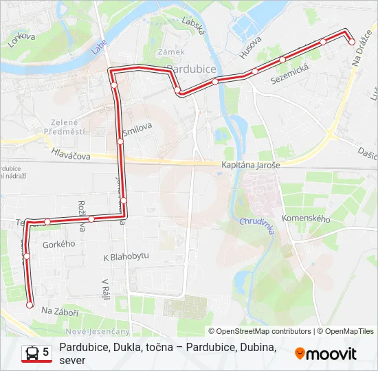 5 Trolleybus Line Map