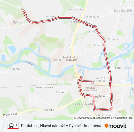 7 Trolleybus Line Map