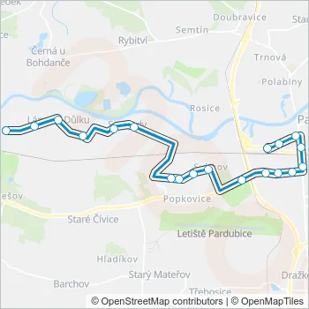 15 Bus Line Map