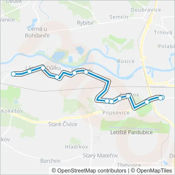 15 Bus Line Map