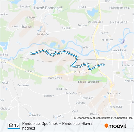 15 Bus Line Map