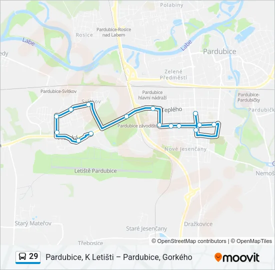 29 Bus Line Map