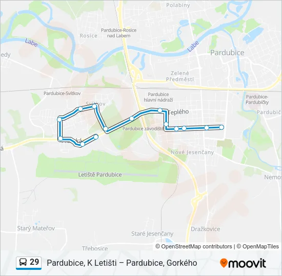 29 Bus Line Map
