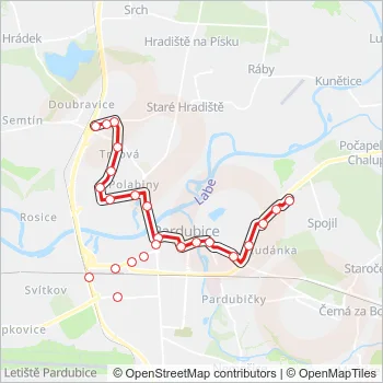 13 Trolleybus Line Map