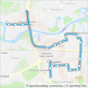 6 Bus Line Map