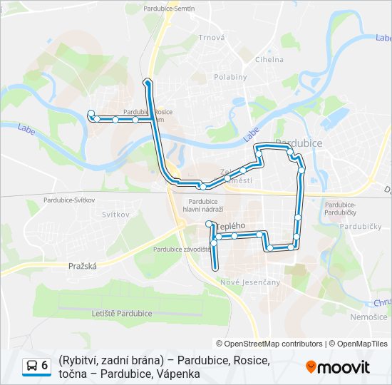 6 Bus Line Map