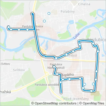 6 Bus Line Map