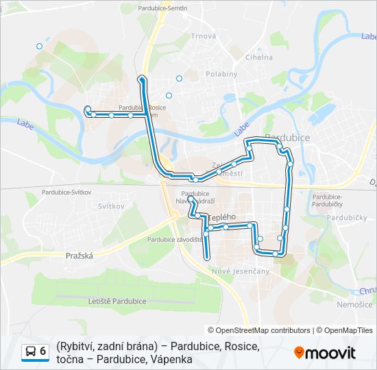 6 Bus Line Map