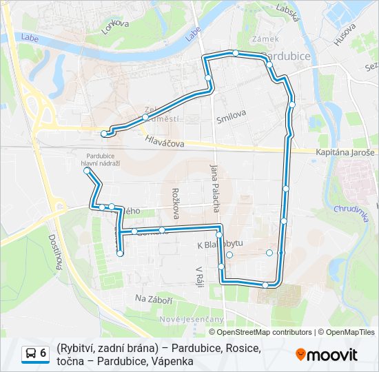 6 Bus Line Map