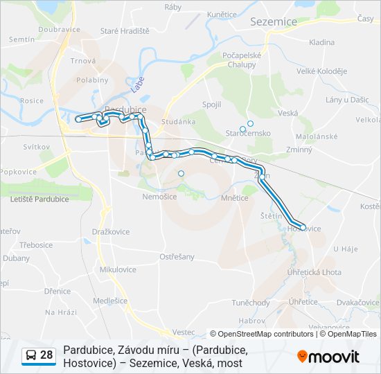 28 Bus Line Map