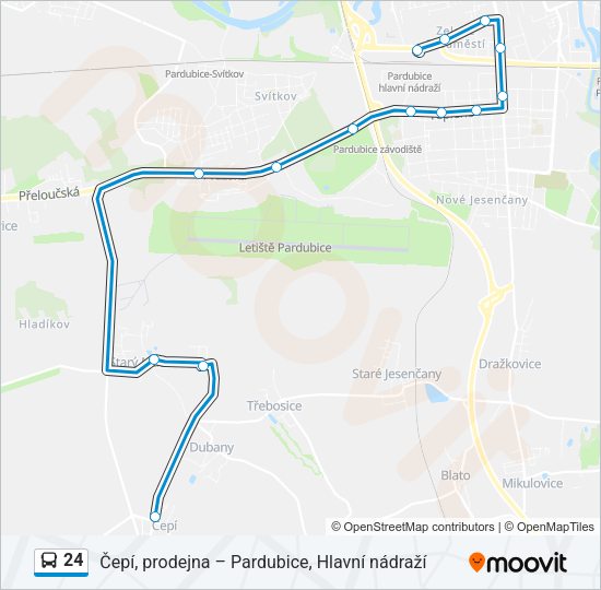 24 Bus Line Map
