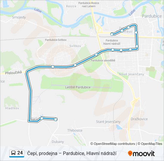 24 Bus Line Map