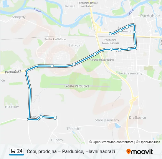 24 Bus Line Map
