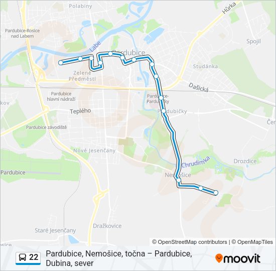 22 Bus Line Map