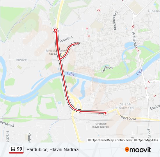 99 Bus Line Map