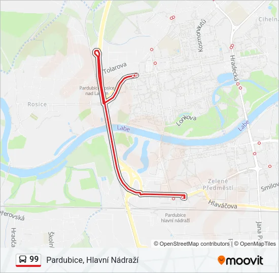 99 Bus Line Map