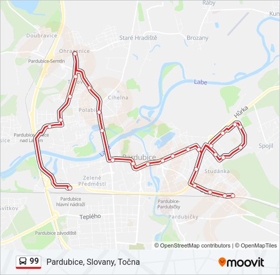 99 Bus Line Map