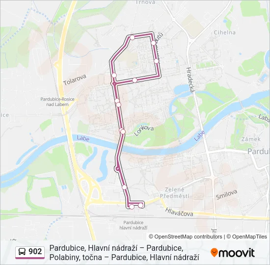 902 Bus Line Map