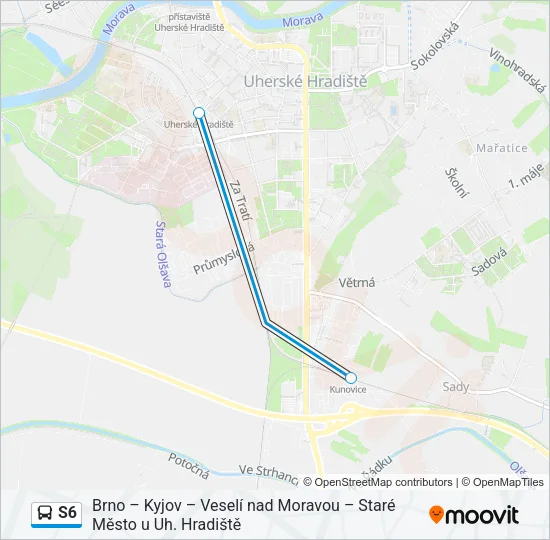 S6 Bus Line Map