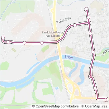 906 Bus Line Map