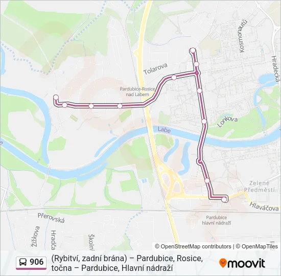906 Bus Line Map