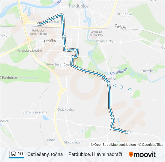 10 Bus Line Map