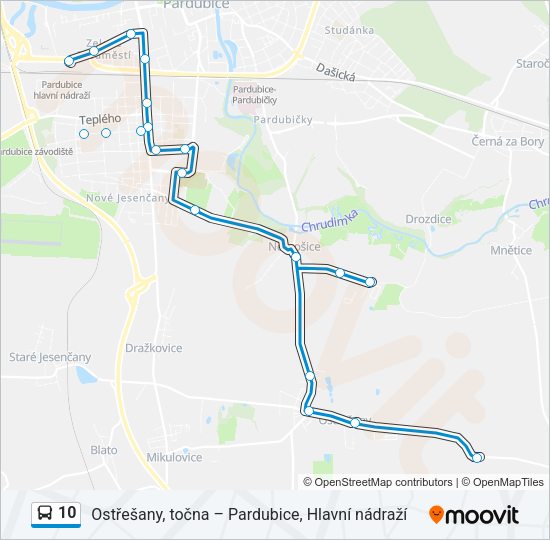10 Bus Line Map