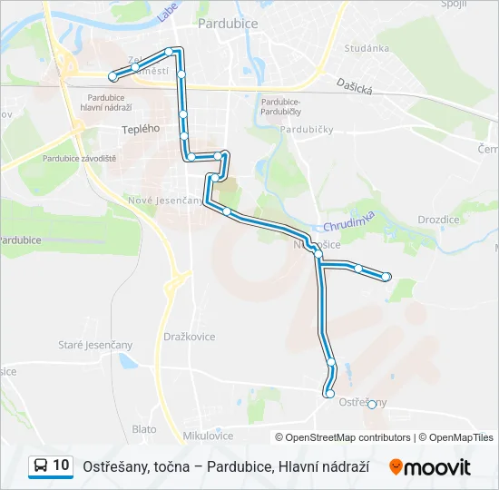 10 Bus Line Map
