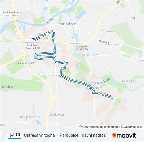 10 Bus Line Map