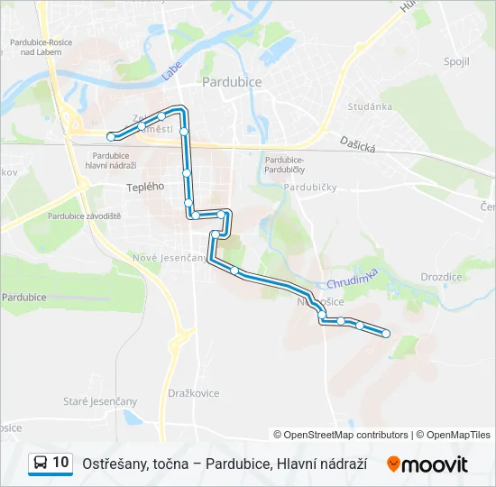 10 Bus Line Map