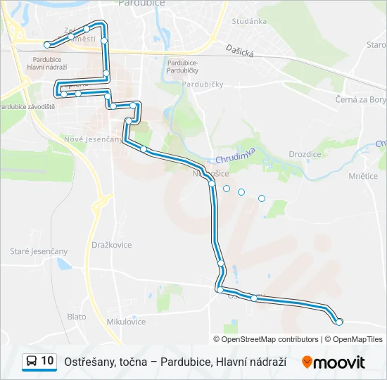 10 Bus Line Map