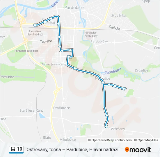 10 Bus Line Map