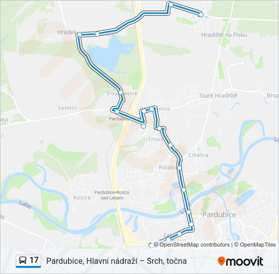 17 Bus Line Map
