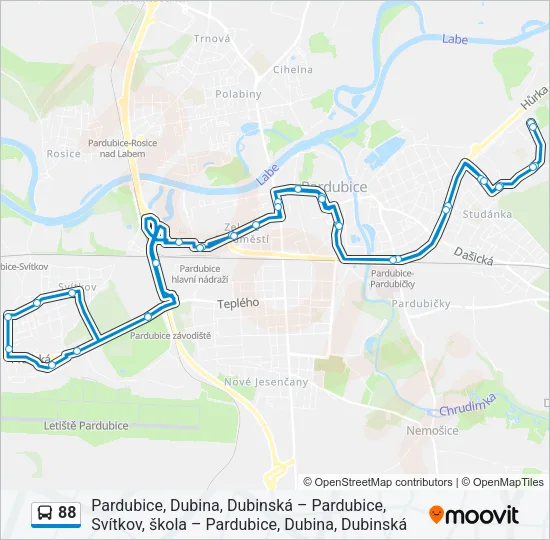 88 Bus Line Map