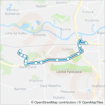 23 Bus Line Map