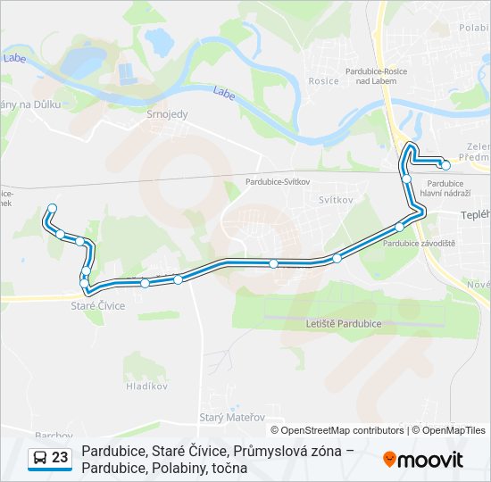 23 Bus Line Map