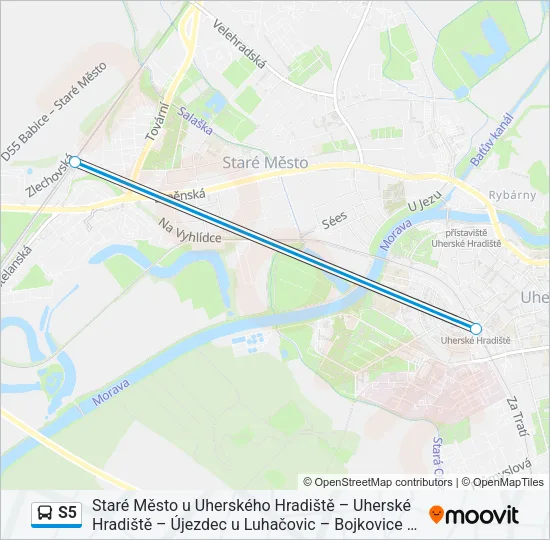 S5 Bus Line Map