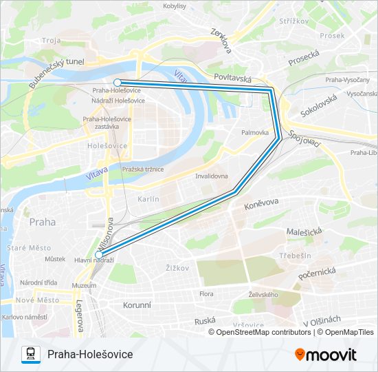 Поезд OS 106902: карта маршрута