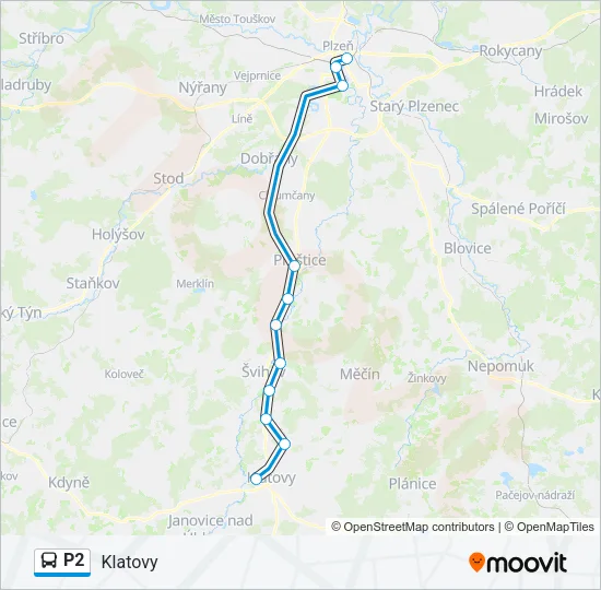 P2 Bus Line Map