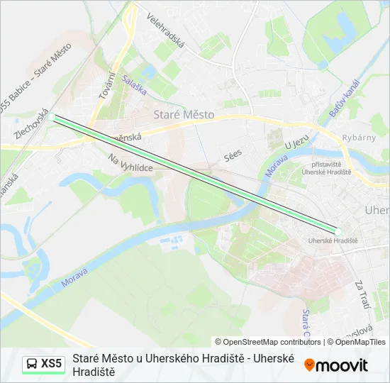 XS5 Bus Line Map