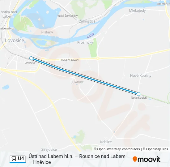 U4 Bus Line Map