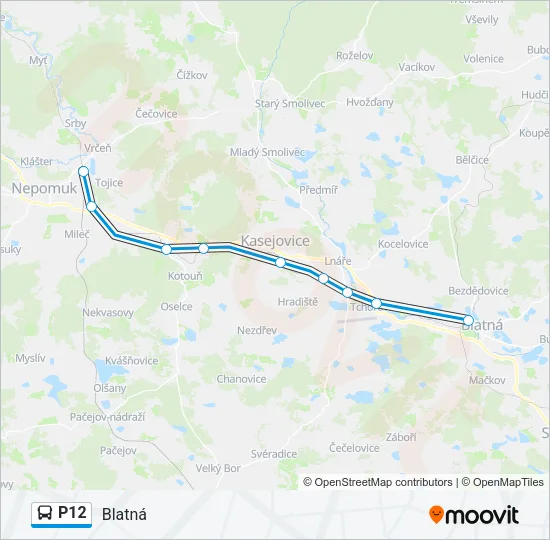 P12 Bus Line Map