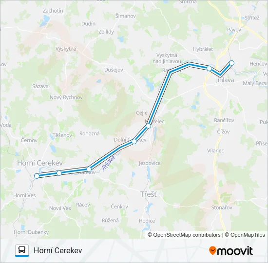 OS 18415 Bus Line Map