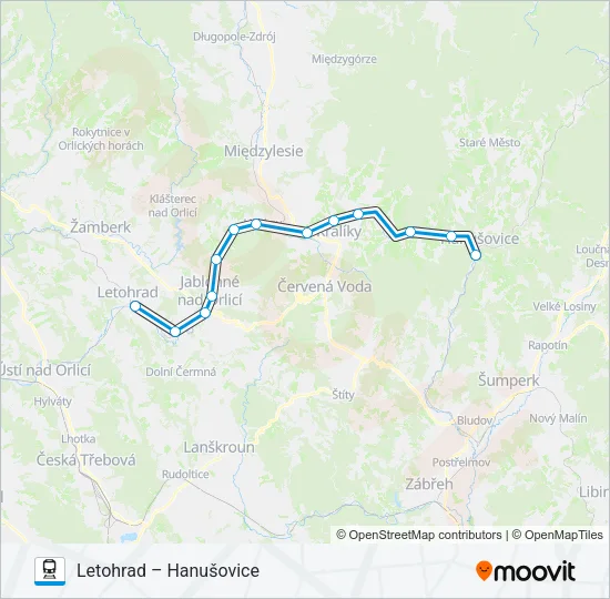 OS 20513 Train Line Map
