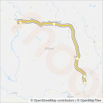 RJ 1034 Train Line Map